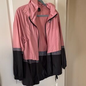 Nike Peach and Black Colorblock Utility Windbreaker Jacket women’s
